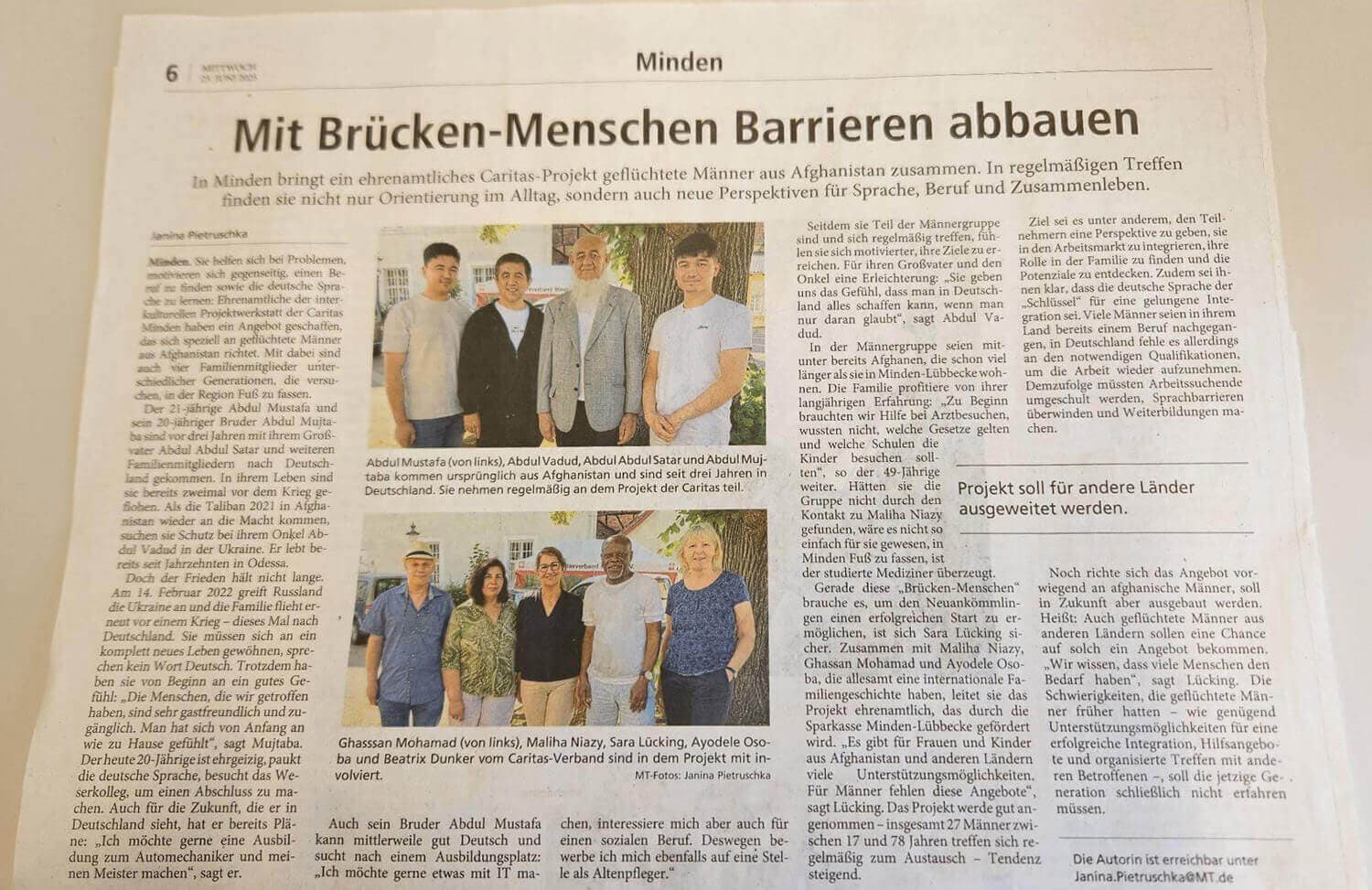 Männergruppe fördert Integration